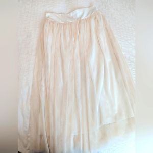 Lola tulle midi skirt in cream, large